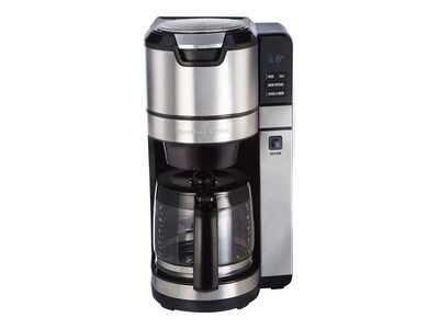 Hamilton Beach Grind & Brew 12 Cups Coffee Maker, Stainless Steel (45500)