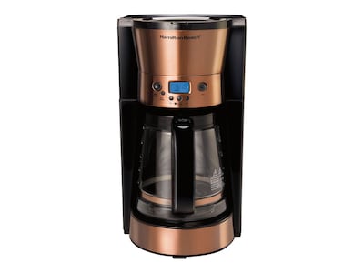 Hamilton Beach 12-Cups Automatic Coffee Maker, Brown/Black (46898)