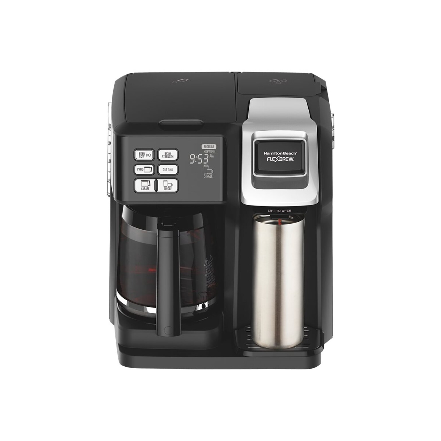 Hamilton Beach FlexBrew 12 Cups Automatic Coffee Maker, Black (49976