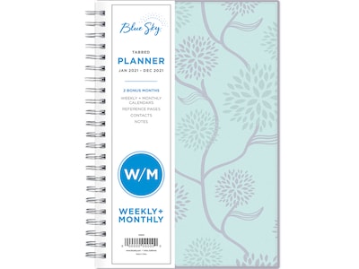 2021 Blue Sky 5 x 8 Planner, Rue Du Flore, Multicolor (101603-21)