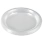 JAM Paper® Round Plastic Disposable Party Plates, Small, 7 Inch, Clear, 20/Pack (7255320678)