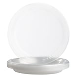 JAM Paper® Round Plastic Disposable Party Plates, Medium, 9 Inch, Clear, 20/Pack (9255320679)