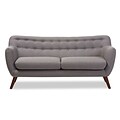 Baxton Studio Harper 68.9 W x 28.35 D Sofa, Light Gray (7239-STPL)