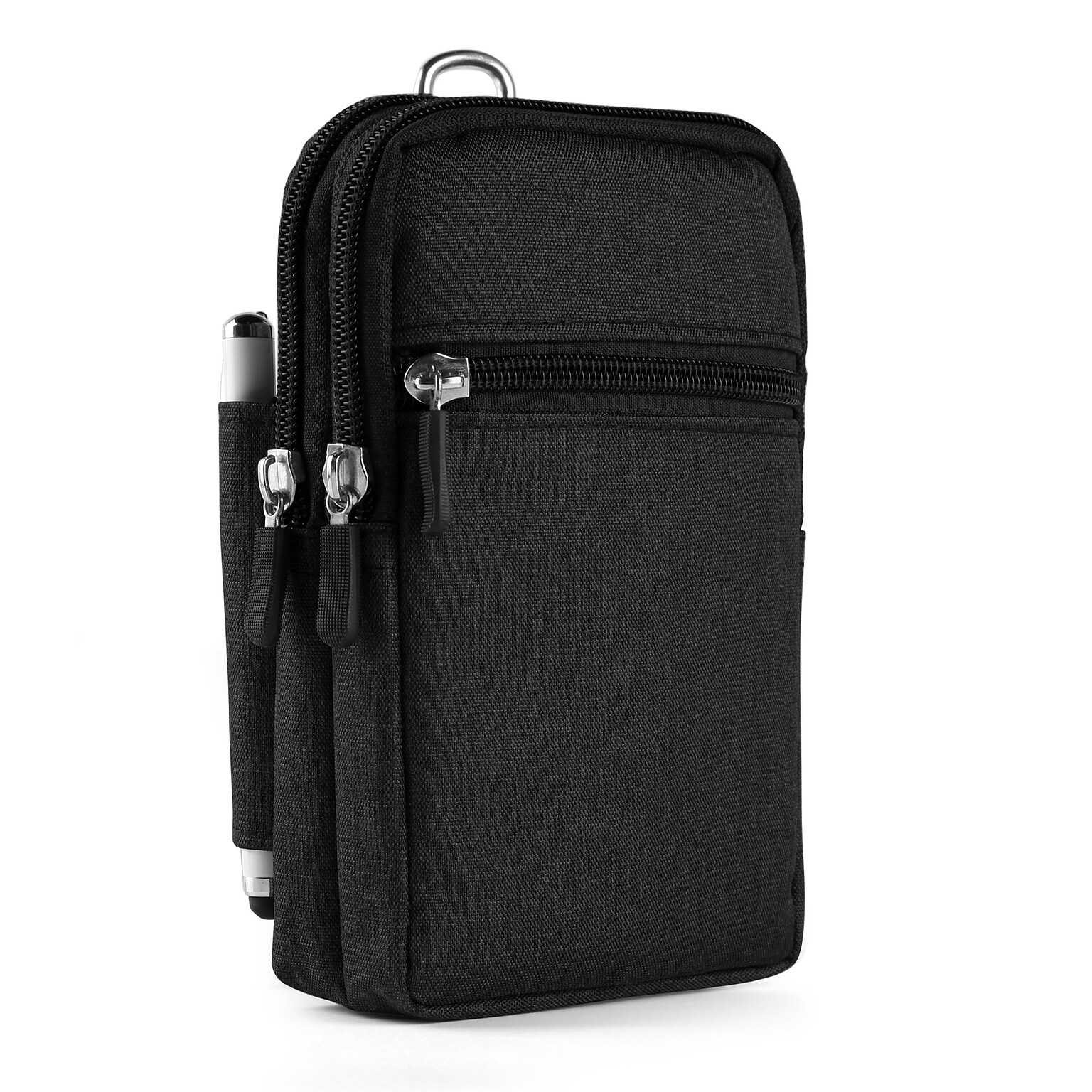 Black Universal Utility Travel Waist Pouch Carrying Case