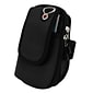 Black Neoprene Zipper Pouch Workout Exercise Armband for cellphone Universal