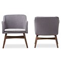Baxton Studio Vera 23.62 W x 24.8 D Accent Chair, Gray (7178-2PC-STPL)