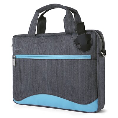 Vangoddy Wave 13 Laptop Messenger Bag, Sky Blue Nylon (NBKLEA605)