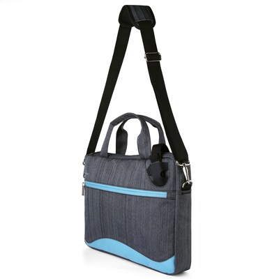 Vangoddy Wave 13" Laptop Messenger Bag, Sky Blue Nylon (NBKLEA605)