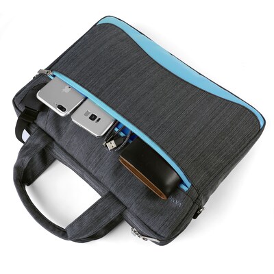 Vangoddy Wave 13" Laptop Messenger Bag, Sky Blue Nylon (NBKLEA605)