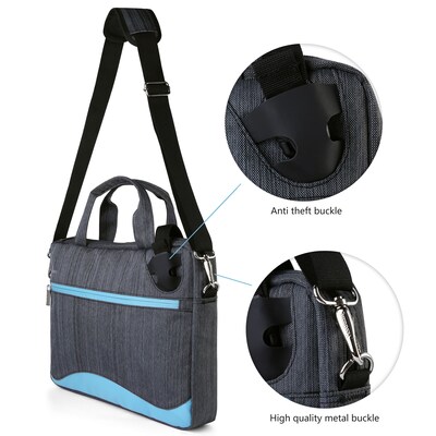 Vangoddy Wave 13" Laptop Messenger Bag, Sky Blue Nylon (NBKLEA605)