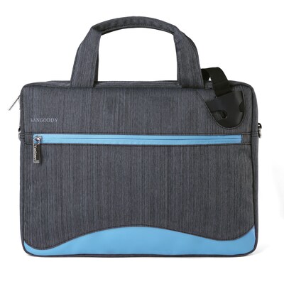 Vangoddy Wave 13" Laptop Messenger Bag, Sky Blue Nylon (NBKLEA605)