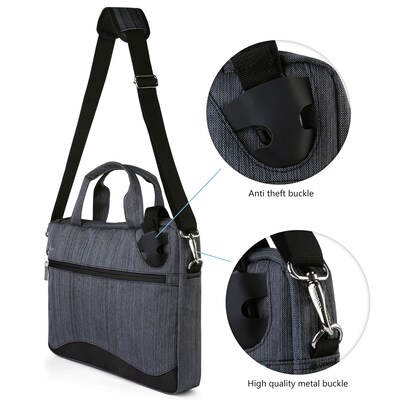 VanGoddy Laptop Messenger, Black Nylon (NBKLEA609)