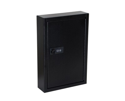 AdirOffice 40 Key Combination Lock Cabinet, Black (682-40-BLK)