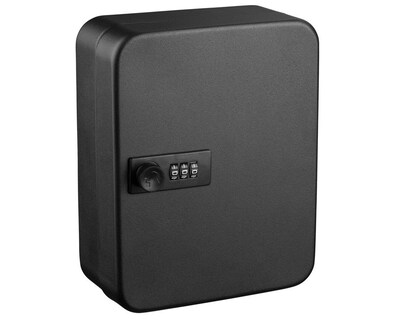 AdirOffice 30 Key Combination Lock Cabinet, Black (682-30-BLK)