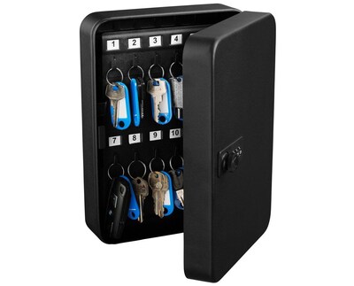 AdirOffice 30 Key Combination Lock Cabinet, Black (682-30-BLK)