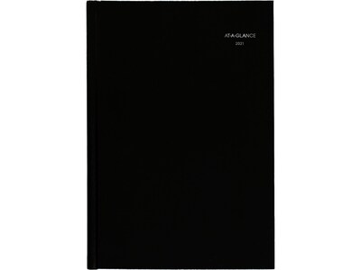 2021 AT-A-GLANCE 8 x 11.75 Planner, DayMinder, Black (G470H-00-21)