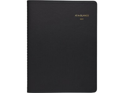 2021 AT-A-GLANCE 8 x 11 Appointment Book, Two-Person, Black (7022205)