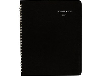 2021 AT-A-GLANCE 7 x 8.75 Planner, DayMinder, Black (G400-00-21)