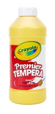 Crayola Premier Tempera Paint, Yellow, 16 oz. (1216-034)
