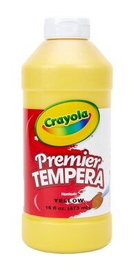 Crayola Premier Tempera Paint, Yellow, 16 oz. (1216-034)