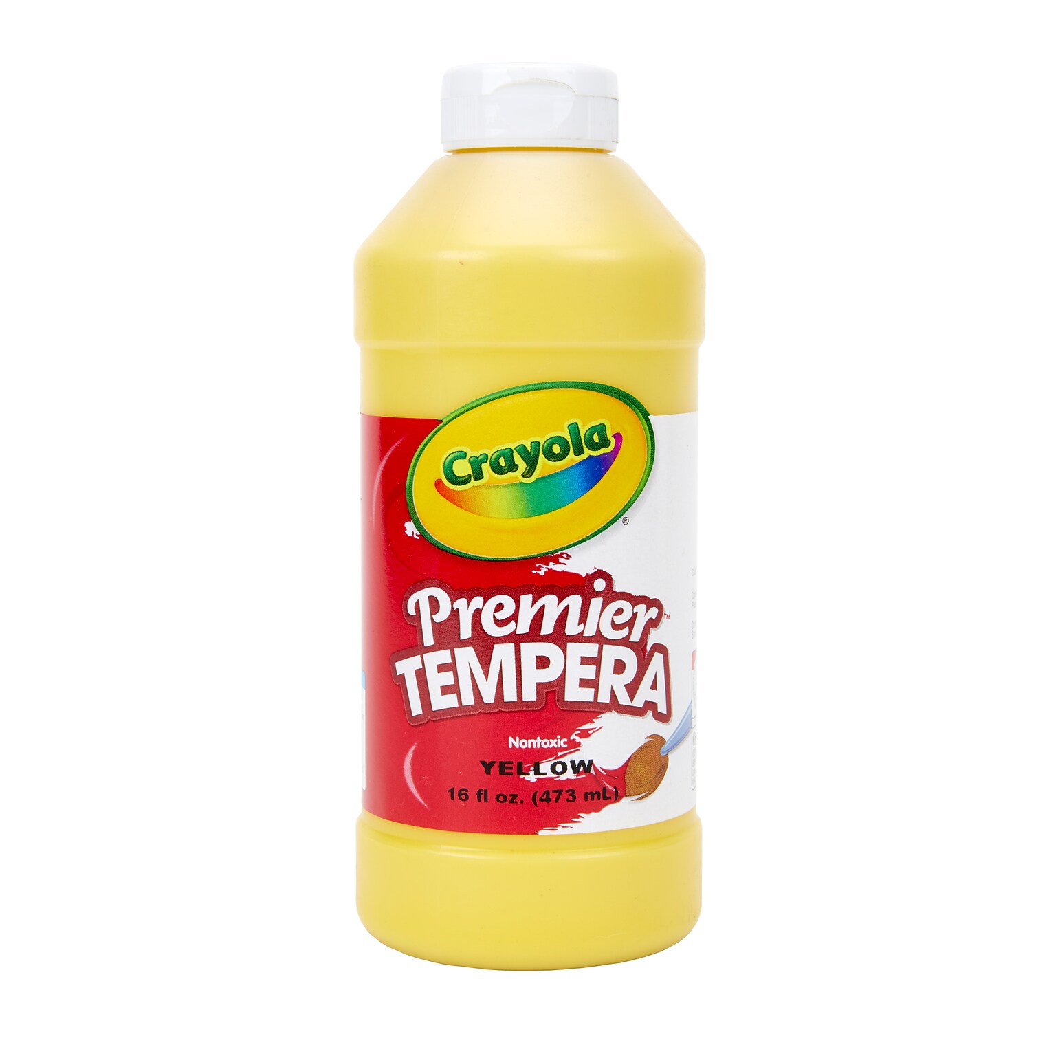 Crayola Premier Tempera Paint, Yellow, 16 oz. (1216-034)