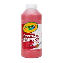 Crayola Premier Tempera Paint, Red, 16 oz. (54-1216-038)