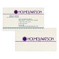 Custom 1-2 Color Business Cards, Natural Fiber 80# Cover Stock, Flat Print, 2 Custom Inks, 2-Sided,