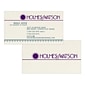 Custom 1-2 Color Business Cards, Natural Fiber 80# Cover Stock, Flat Print, 2 Custom Inks, 2-Sided, 250/PK
