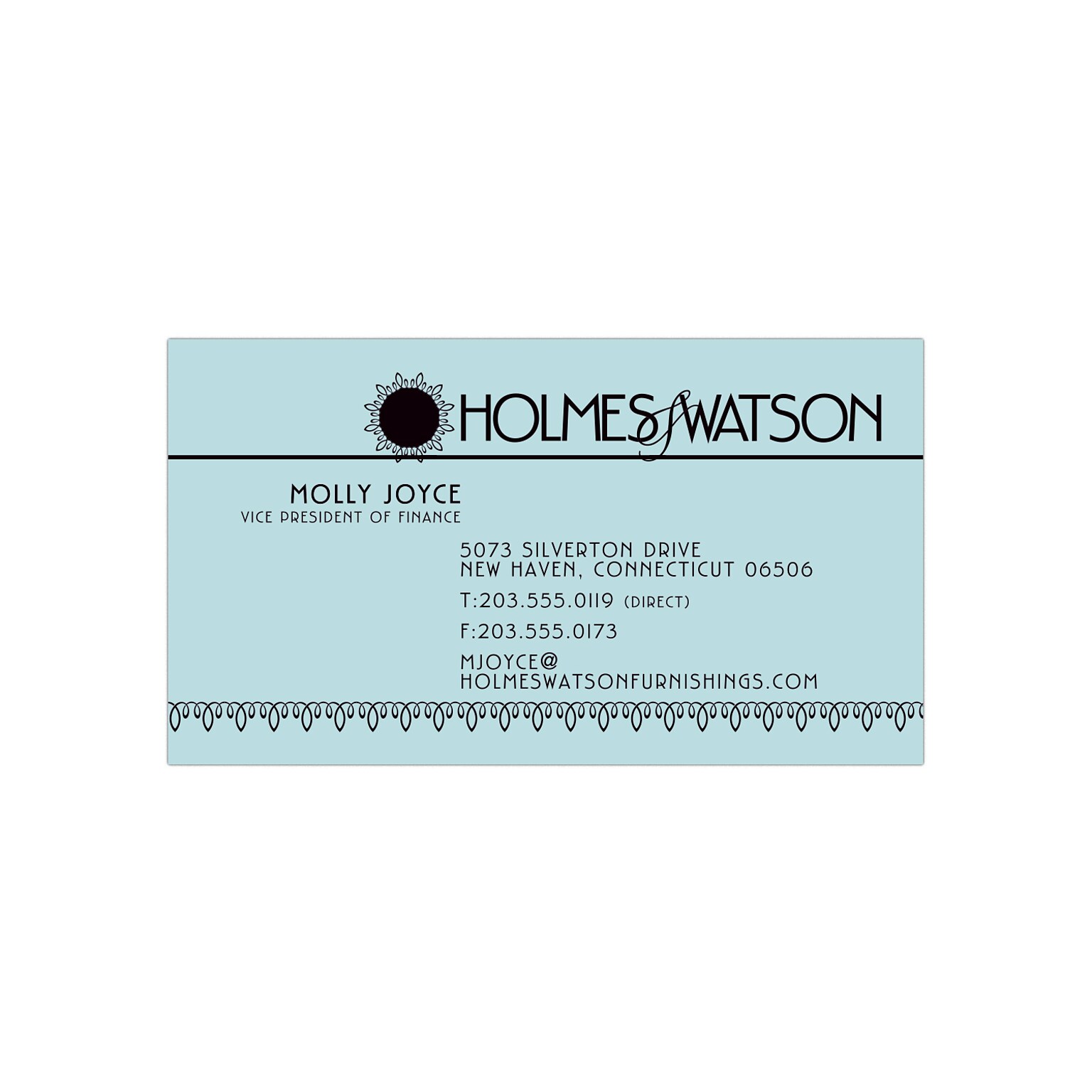 Custom 1-2 Color Business Cards, Blue Index 110# Cover Stock, Flat Print, 1 Standard Ink, 1-Sided, 250/PK