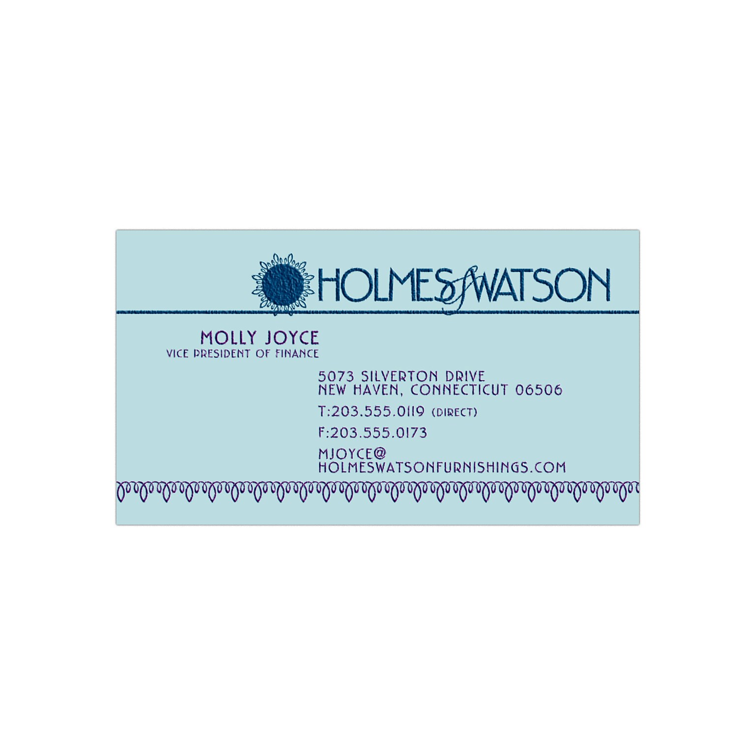 Custom 1-2 Color Business Cards, Blue Index 110# Cover Stock, Raised Print, 2 Custom Inks, 1-Sided, 250/PK