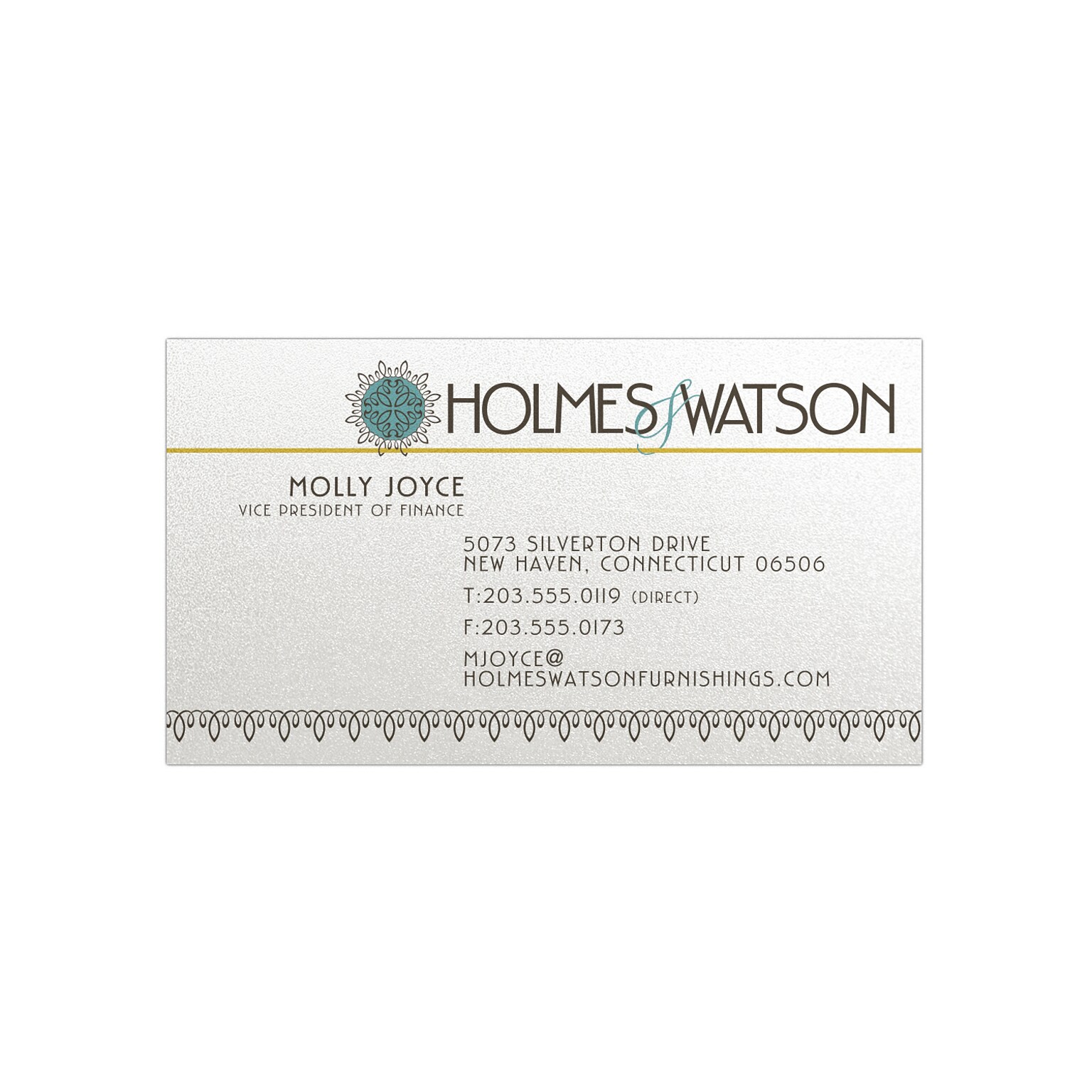 Custom Full Color Business Cards, Pearlized White 105#, Flat Print, 1-Sided, 250/PK