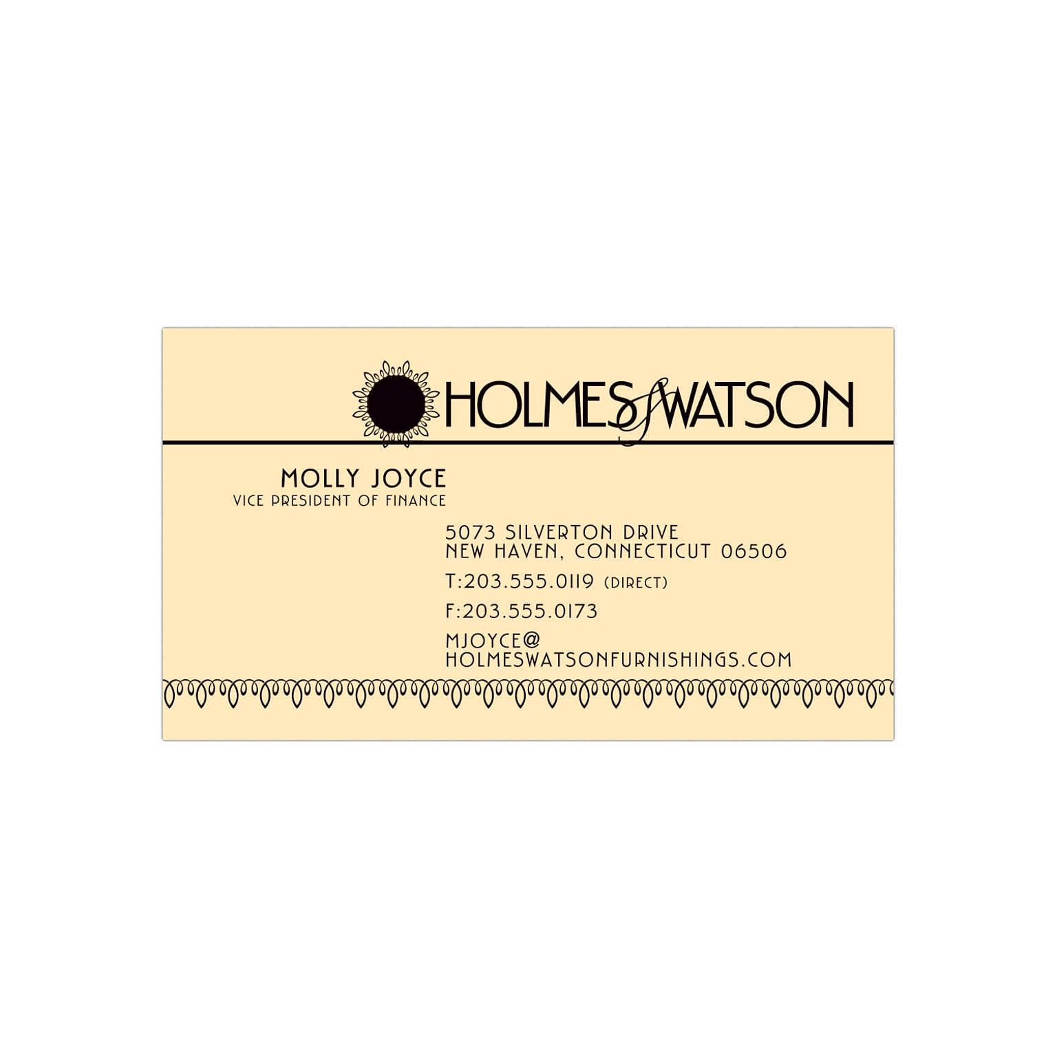 Custom 1-2 Color Business Cards, Ivory Index 110# Cover Stock, Flat Print, 1 Standard Ink, 1-Sided, 250/PK