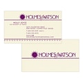 Custom 1-2 Color Business Cards, CLASSIC® Laid Baronial Ivory 80#, Raised Print, 1 Custom Ink, 2-Sid