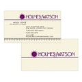 Custom 1-2 Color Business Cards, CLASSIC® Laid Baronial Ivory 80#, Raised Print, 1 Standard & 1 Cust