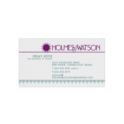 Custom 1-2 Color Business Cards, CLASSIC® Laid Antique Gray 80#, Raised Print, 2 Custom Inks, 1-Side
