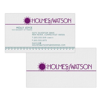 Custom 1-2 Color Business Cards, CLASSIC® Laid Antique Gray 80#, Raised Print, 2 Custom Inks, 2-Side