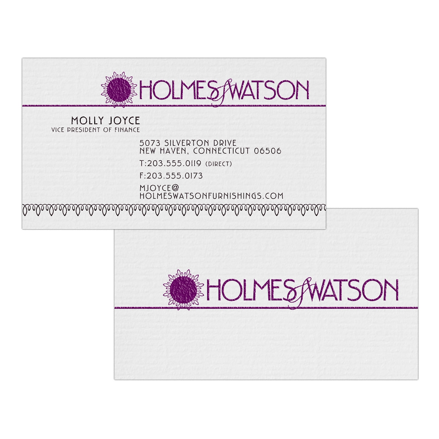 Custom 1-2 Color Business Cards, CLASSIC® Laid Antique Gray 80#, Raised Print, 1 Standard & 1 Custom Inks, 2-Sided, 250/PK