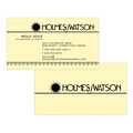 Custom 1-2 Color Business Cards, CLASSIC CREST® Baronial Ivory 80#, Flat Print, 1 Standard Ink, 2-Si