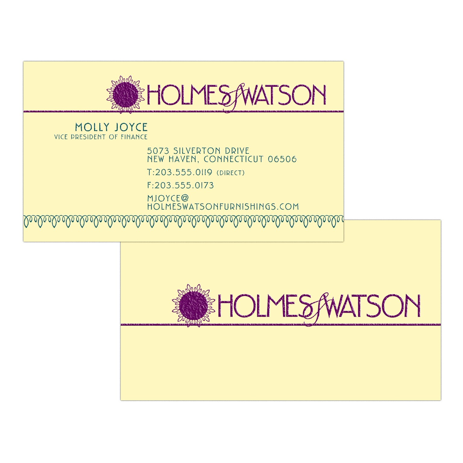Custom 1-2 Color Business Cards, CLASSIC CREST® Baronial Ivory 80#, Raised Print, 2 Custom Inks, 2-Sided, 250/PK