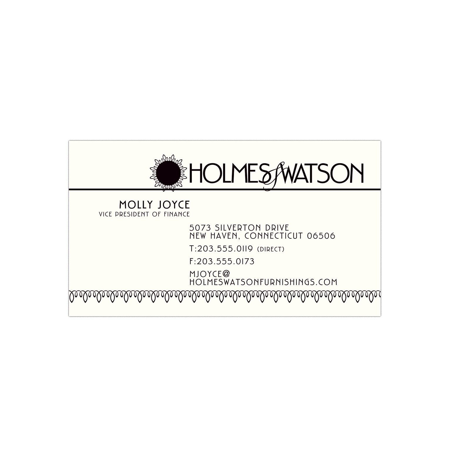 Custom 1-2 Color Business Cards, CLASSIC CREST® Natural White 80#, Flat Print, 1 Standard Ink, 1-Sided, 250/PK