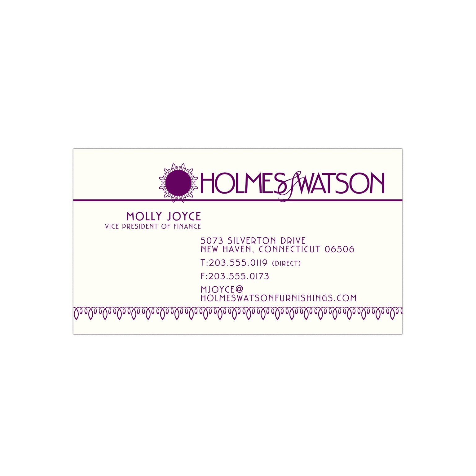 Custom 1-2 Color Business Cards, CLASSIC CREST® Natural White 80#, Flat Print, 1 Custom Ink, 1-Sided, 250/PK