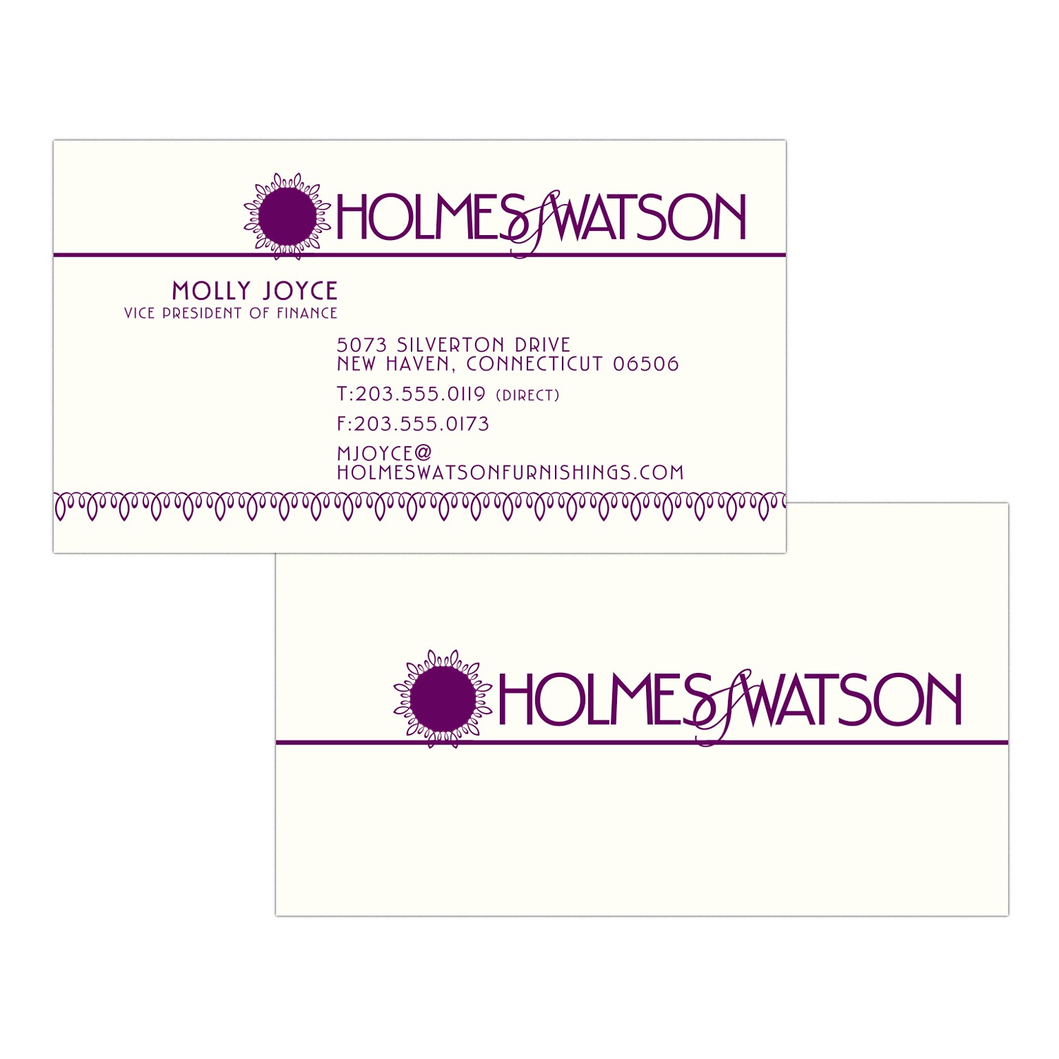 Custom 1-2 Color Business Cards, CLASSIC CREST® Natural White 80#, Flat Print, 1 Custom Ink, 2-Sided, 250/PK