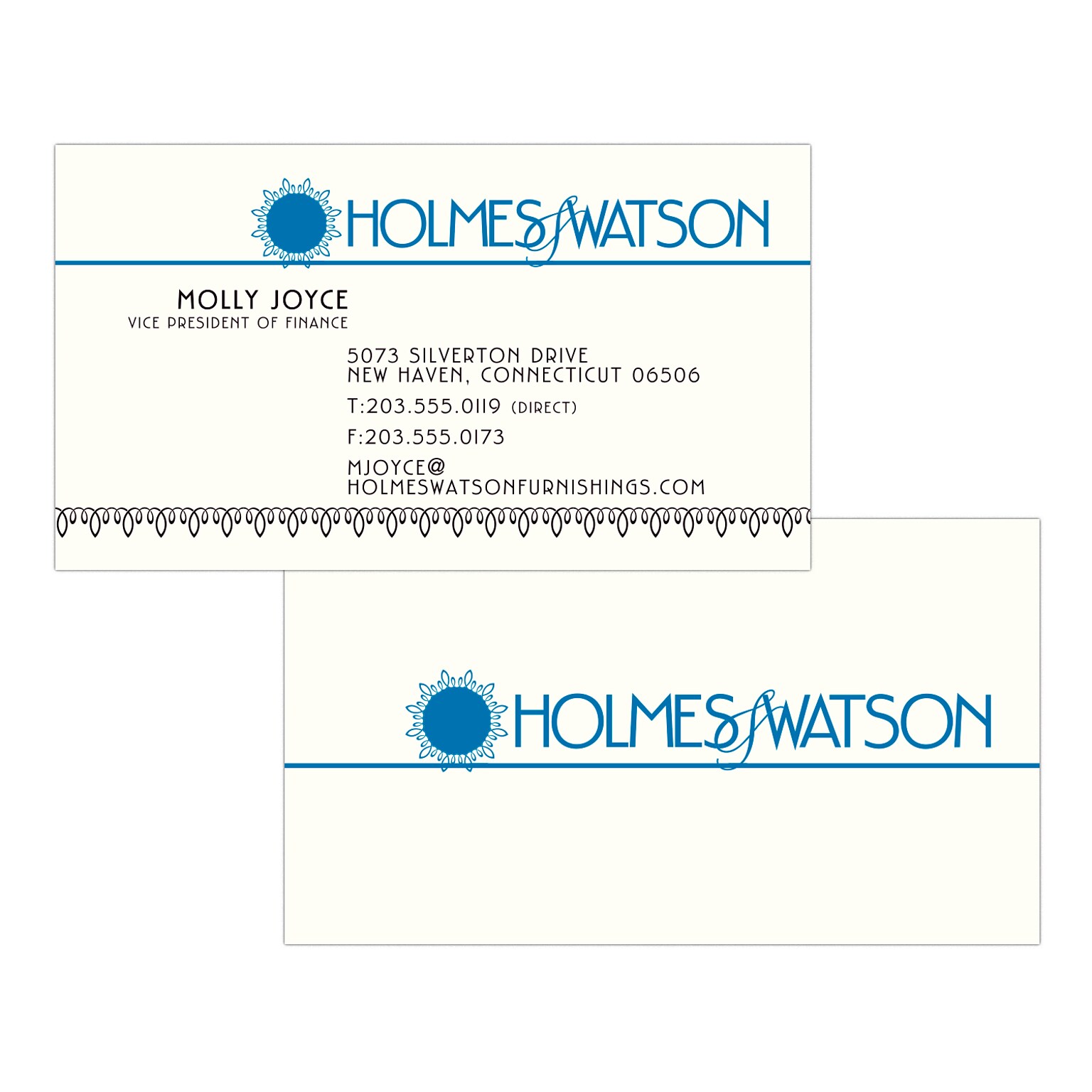Custom 1-2 Color Business Cards, CLASSIC CREST® Natural White 80#, Flat Print, 2 Standard Inks, 2-Sided, 250/PK