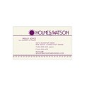 Custom 1-2 Color Business Cards, CLASSIC® Laid Natural White 80#, Raised Print, 1 Custom Ink, 1-Side