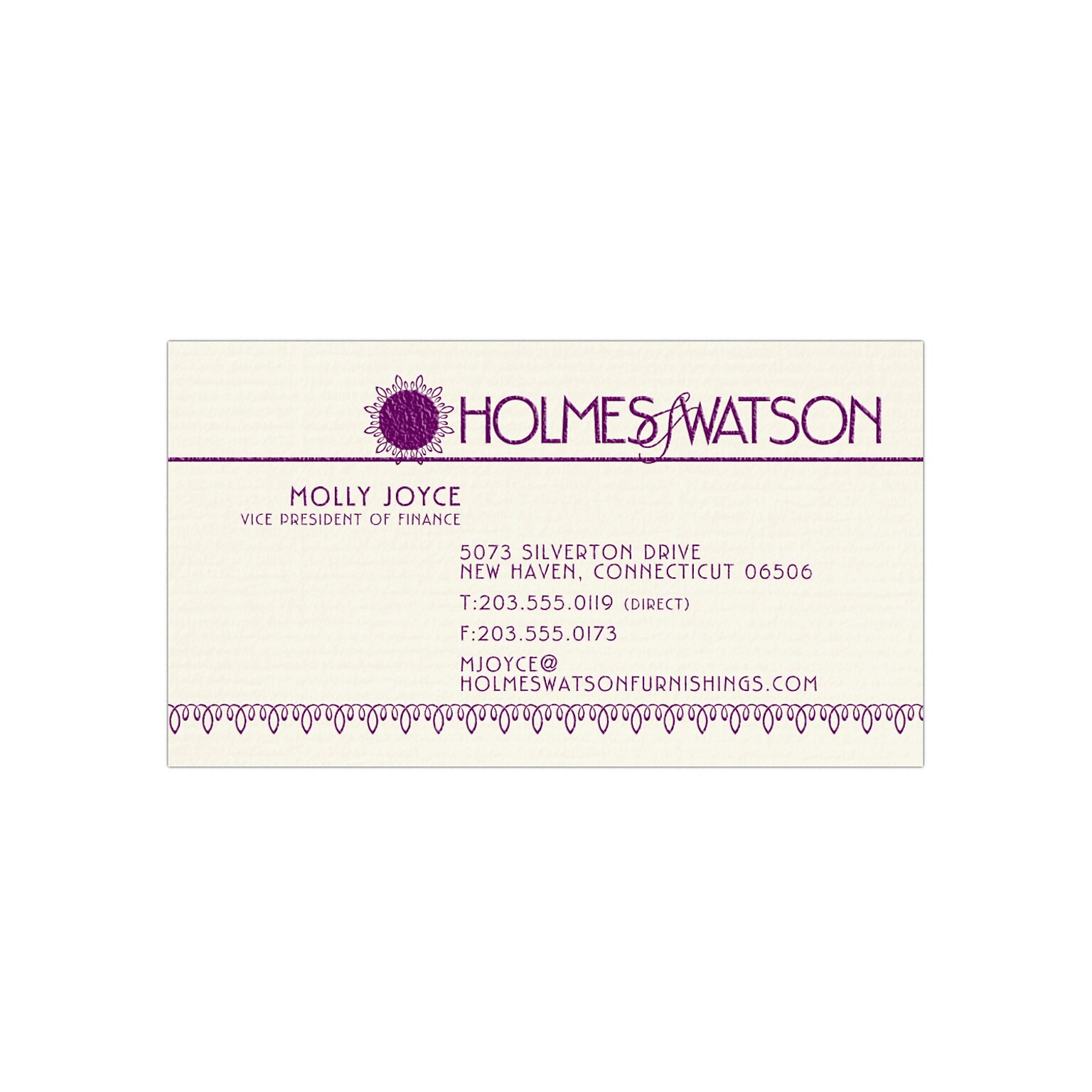 Custom 1-2 Color Business Cards, CLASSIC® Laid Natural White 80#, Raised Print, 1 Custom Ink, 1-Sided, 250/PK