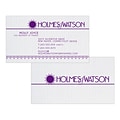 Custom 1-2 Color Business Cards, CLASSIC® Linen Solar White 80#, Flat Print, 1 Custom Ink, 2-Sided,