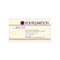 Custom 1-2 Color Business Cards, CLASSIC® Linen Natural White 80#, Flat Print, 1 Custom Ink, 1-Sided
