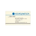 Custom 1-2 Color Business Cards, CLASSIC® Linen Natural White 80#, Flat Print, 2 Standard Inks, 1-Si