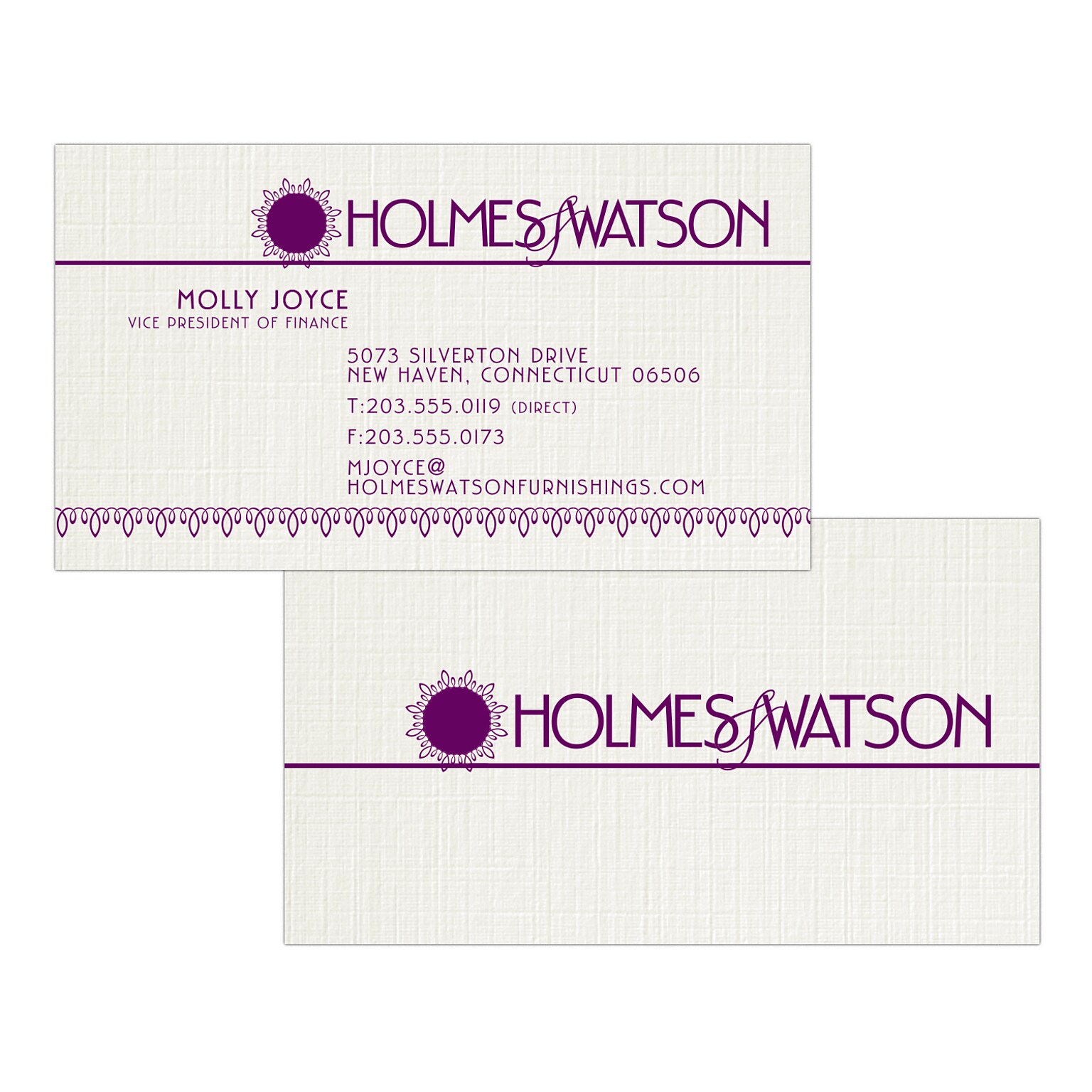 Custom 1-2 Color Business Cards, CLASSIC® Linen Antique Gray 80#, Flat Print, 1 Custom Ink, 2-Sided, 250/PK
