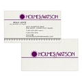 Custom 1-2 Color Business Cards, CLASSIC® Linen Antique Gray 80#, Flat Print, 1 Standard & 1 Custom